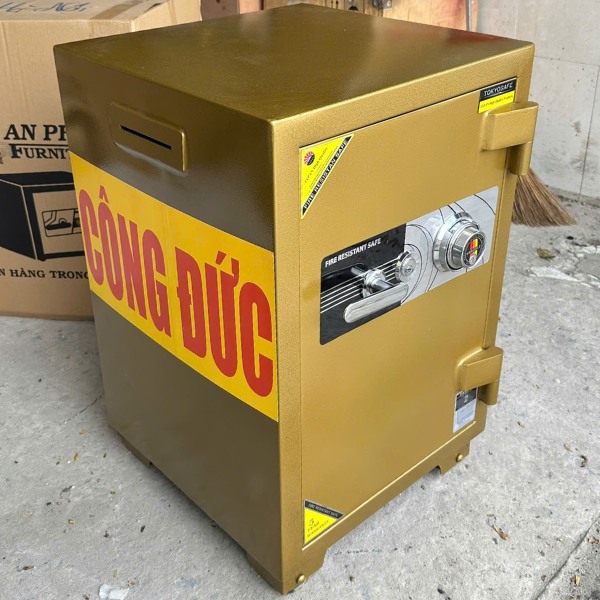 Két sắt công đức TKO77CD 130kg lắp khóa cơ đổi mã, bảo mật kép