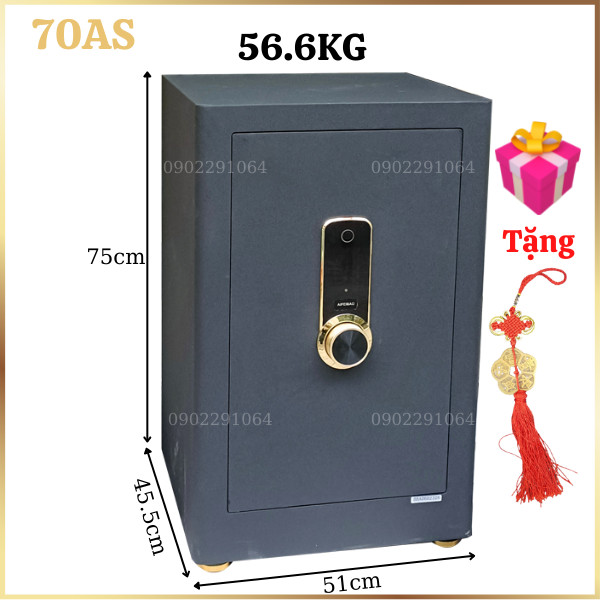 Két sắt vân tay điện tử Aifeibao HK-MD-70AS màu đen sang trọng