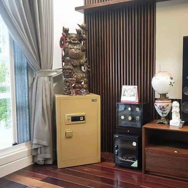 Bàn giao, hdsd két sắt aifeibao HK-MD-HK-MD-80BL cho biệt thự cao cấp