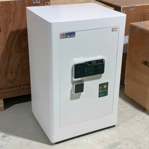 Két sắt Việt Nhật VN-100AK nhận điện khuôn mặt màu trắng cao cấp