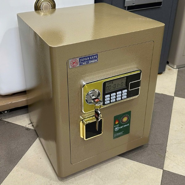 Két sắt Việt Nhật VN-50AE điện tử màu vàng đồng