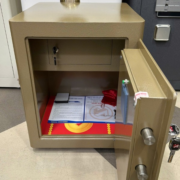 Nội thất Két sắt Việt Nhật VN-50AE điện tử màu vàng đồng