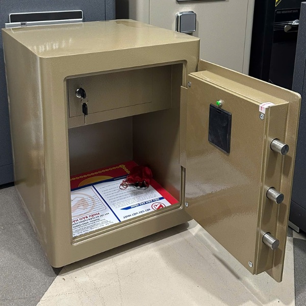 Nội thất Két sắt Việt Nhật VN-50AH vân tay thông minh màu vàng đồng