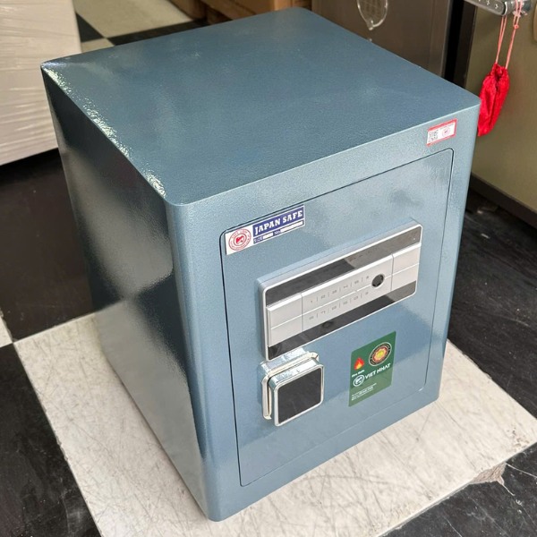 Két sắt thông minh Việt Nhật VN-50AH màu xanh an toàn chống cháy