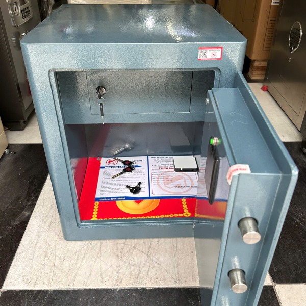 Nội thất Két sắt thông minh Việt Nhật VN-50AH màu xanh rộng để hồ sơ giấy tờ