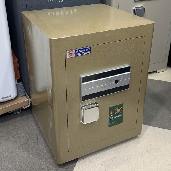 Két sắt Việt Nhật VN-56AH màu vàng đồng thông minh mở vân tay