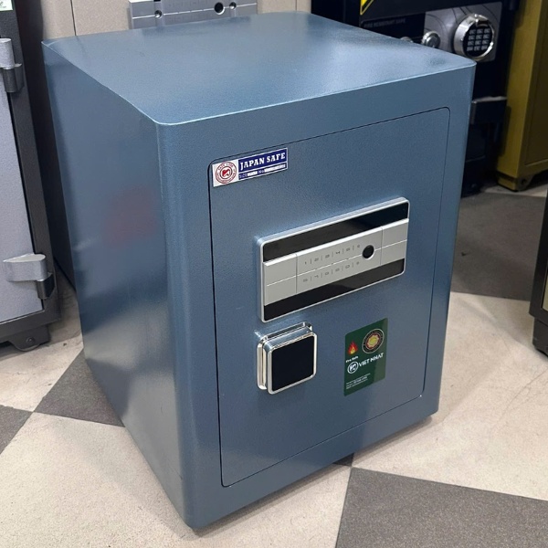 Két sắt Việt Nhật VN-56AH màu xanh cao cấp thông minh mở bằng vân tay điện tử