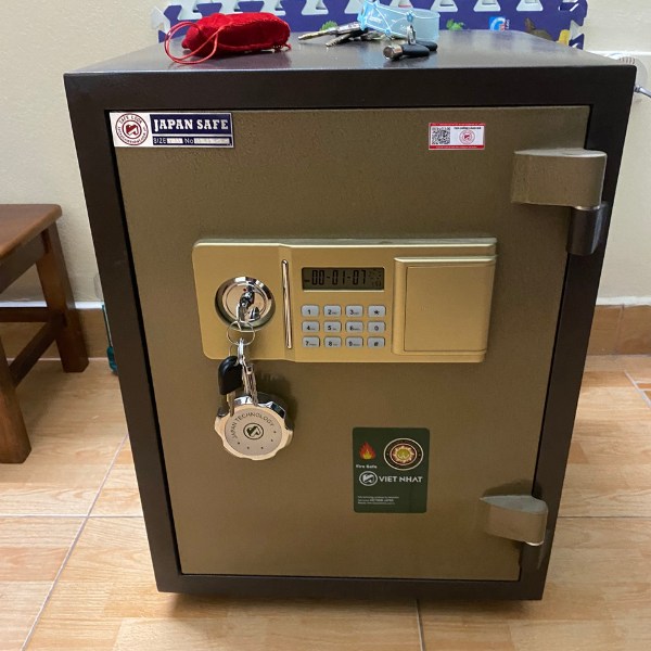 Két sắt Việt Nhật VN33DT điện tử màu vàng gold