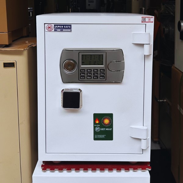 két sắt việt nhật VN66DT điện tử màu trắng chống cháy chất lượng cao