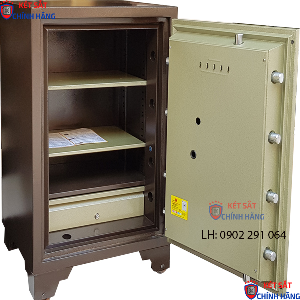 Nội thất két sắt việt tiệp cỡ lớn KW1200DM khóa cơ đổi mã chống cháy cho công ty và gia đình