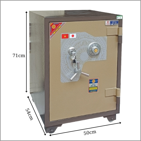 Kích thước Két sắt việt tiệp KVTC750 khóa cơ