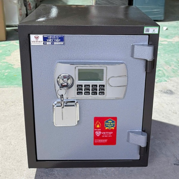 Két sắt Việt Tiệp KW52E điện tử tay nắm két hình vuông đời mới