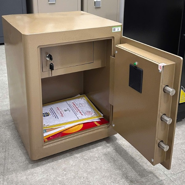 Két sắt Việt Tiệp KW52SCFE có nội thất 2 ngăn để được hồ sơ tài liệu