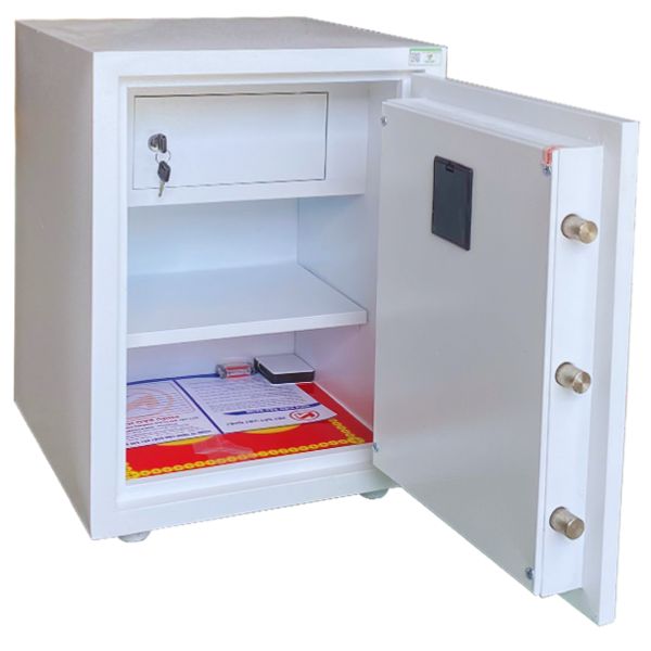 Nội thất Két sắt thông minh Việt Tiệp KW58FE vân tay màu trắng