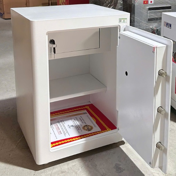 Két sắt tài lộc Việt Tiệp KW63SCDM cơ đổi mã nội thất rộng 3 ngăn