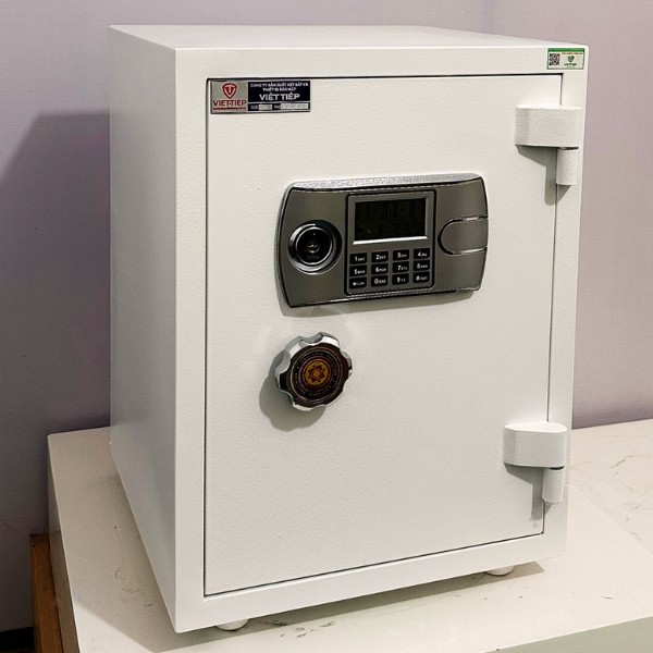 Két sắt điện tử Việt Tiệp KW65E màu trắng cao cấp cho gia đình văn phòng chất lượng cao