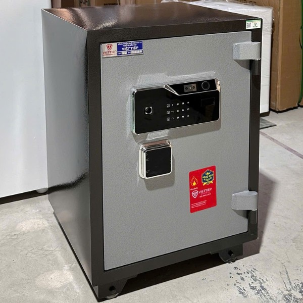 Két sắt Việt Tiệp KW78FID nhận diện khuôn mặt face ID cao cấp an toàn chống cháy 1200 độ c trong 2 giờ