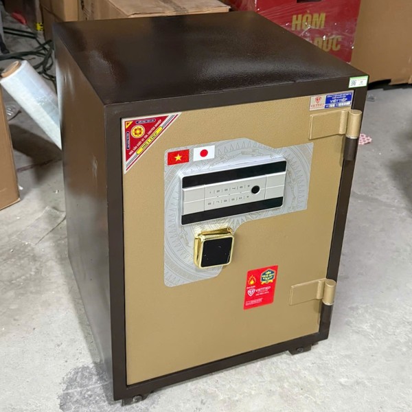 Két sắt thông minh Việt Tiệp KW88FE màu vàng gold