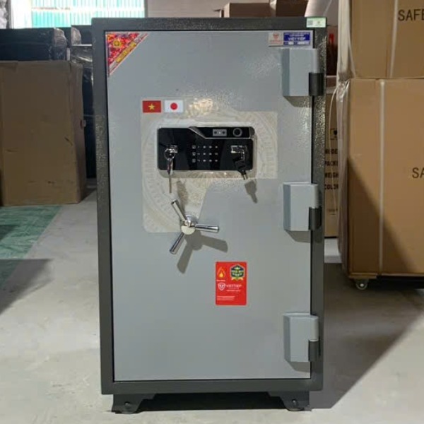 Két sắt Việt Tiệp KW90FID nhận diện khuôn mặt kết nối điện thoại có mở bằng vân tay mã số