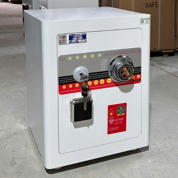 Két sắt Tài Lộc KW52SCDM Việt Tiệp khóa cơ đổi mã chắc chắn, đẹp, chống trộm cạy phá