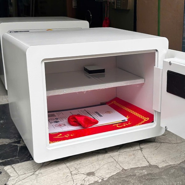 Két sắt Việt Tiệp VT38 mini vân tay có nội thất 2 ngăn