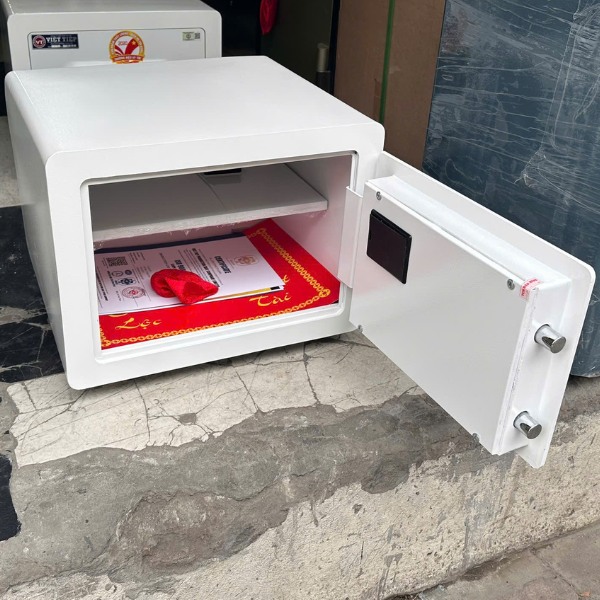 Két sắt Việt Tiệp VT38 mini vân tay thép dày tới 7ly chống trộm