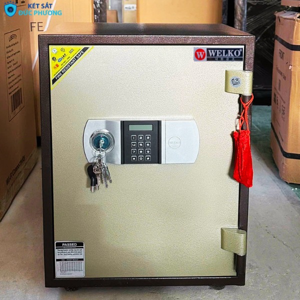 Két sắt Welko KCC55ĐT khóa điện tử chống cháy 1000 độ C trong 2 giờ