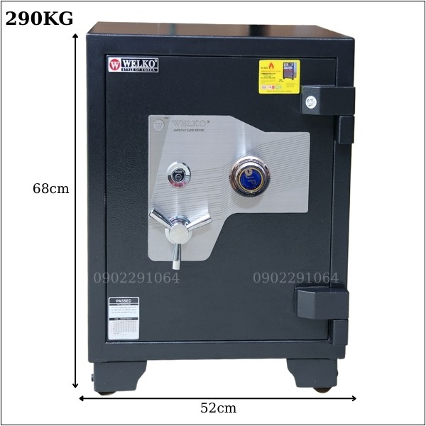 Két sắt welko US68C dày - khóa cơ