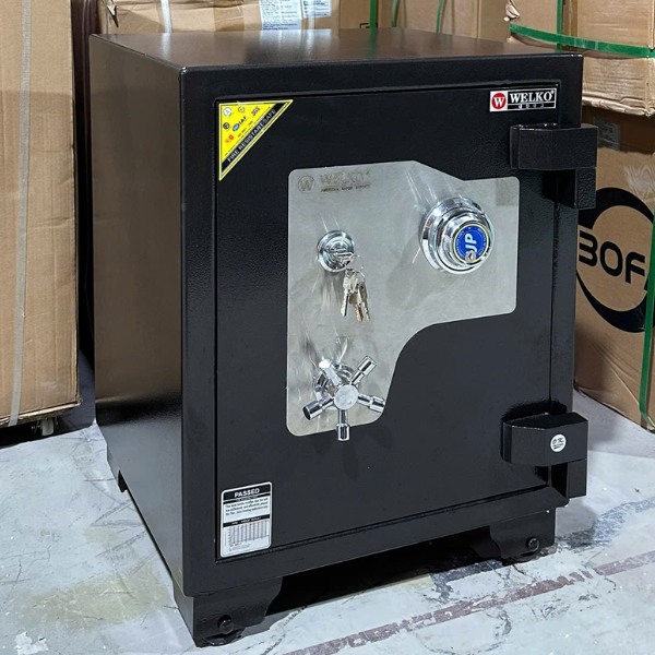 Két sắt welko US68DM màu đen với khóa cơ đổi mã