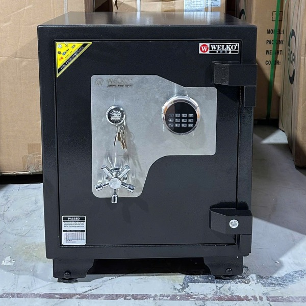 Két sắt welko US68E điện tử màu đen an toàn chống cháy cao cấp thép dúc