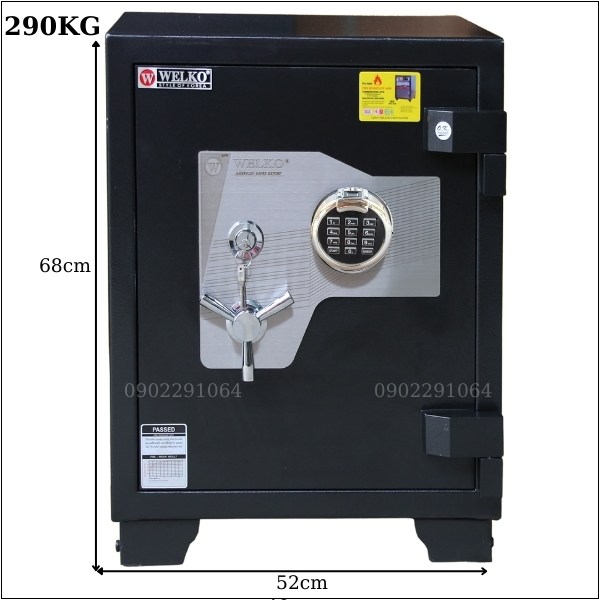 Két sắt welko US68FE dày - vân tay điện tử