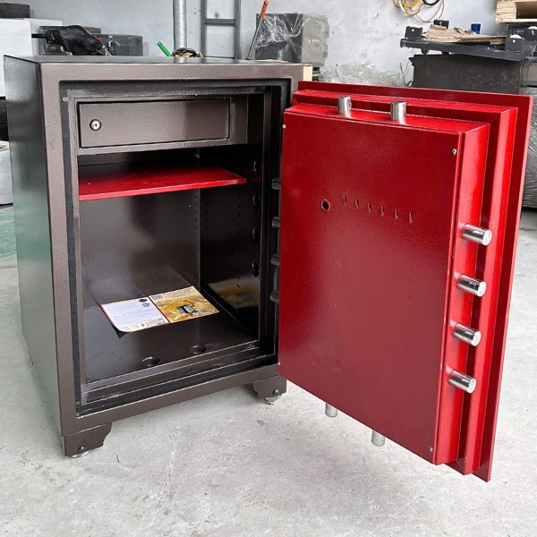 Nội thất két sắt vân tay xuất khẩu mỹ siêu cường welko US883VT cánh đỏ chống cháy