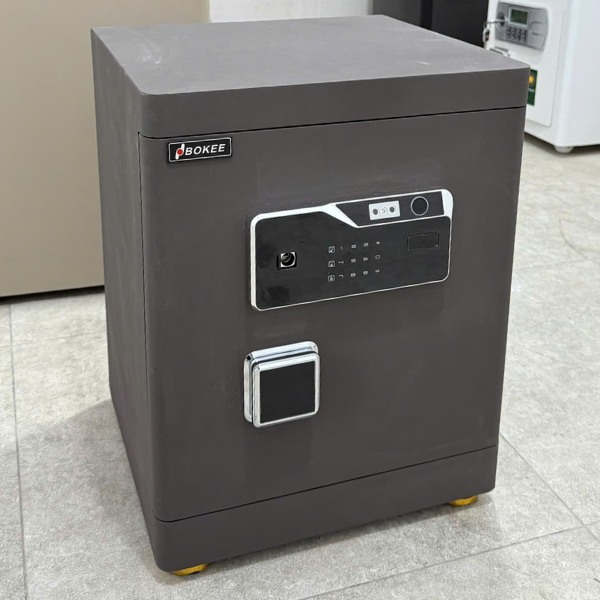 Két sắt xuân hòa BK50FI face id nhận diện khuôn mặt màu nâu