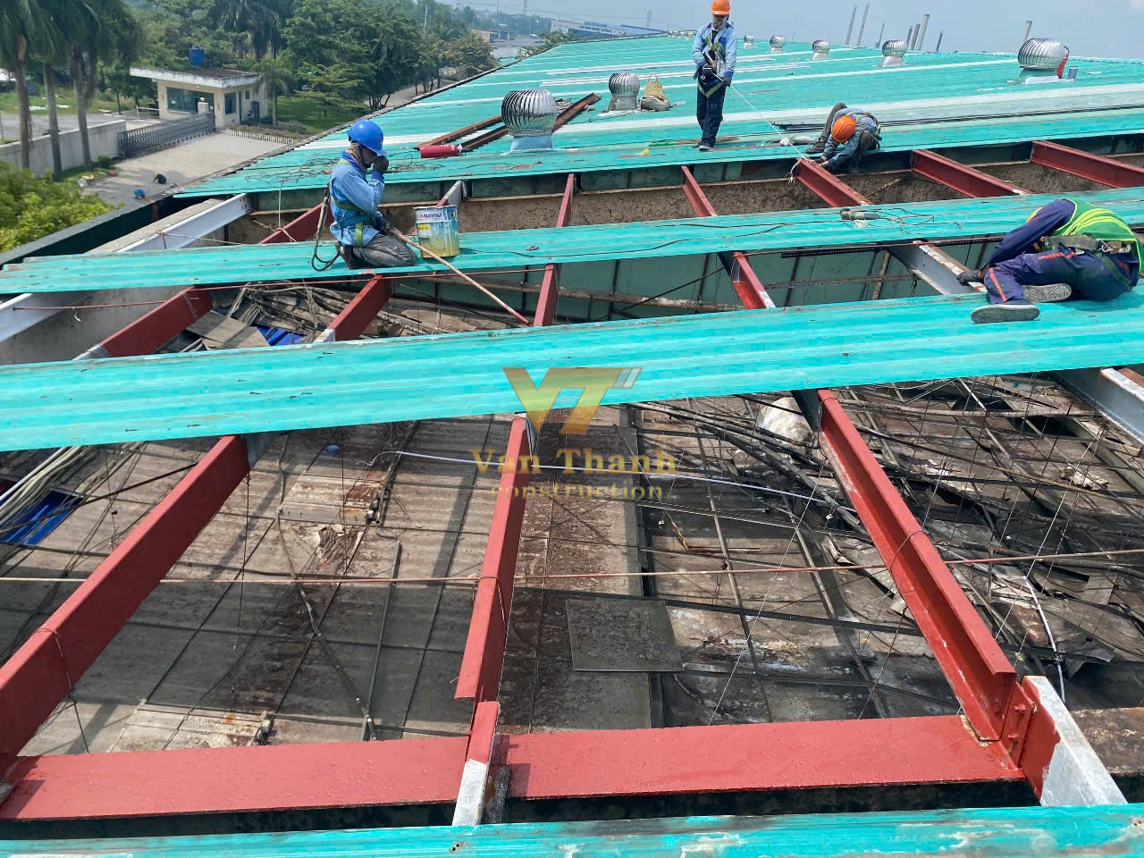 sửa chữa mái nhà xưởng Bình Dương