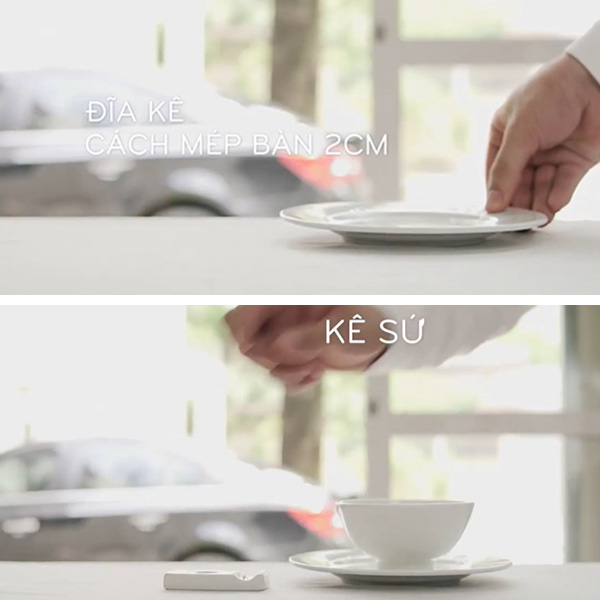 sắp xếp bàn ăn á