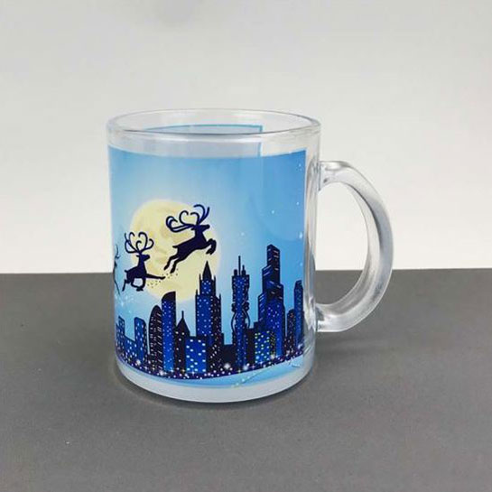 in chuyển nhiệt lên ly thủy tinh