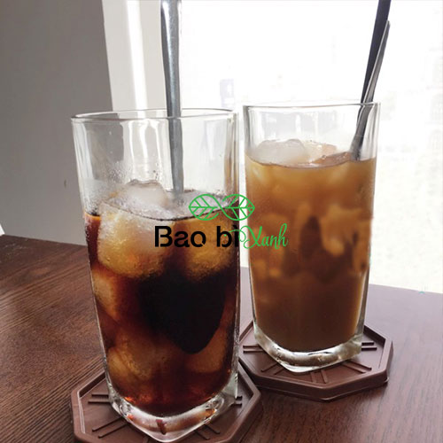 ly thuỷ tinh bao bì xanh