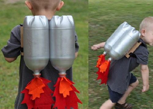 tái chế chai nhựa thành tên lửa