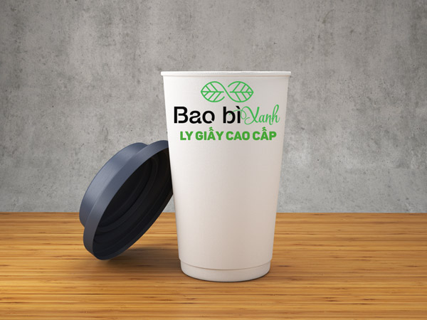 ly giấy bao bi xanh