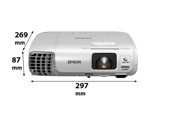 Kích thước máy chiếu Epson 955W