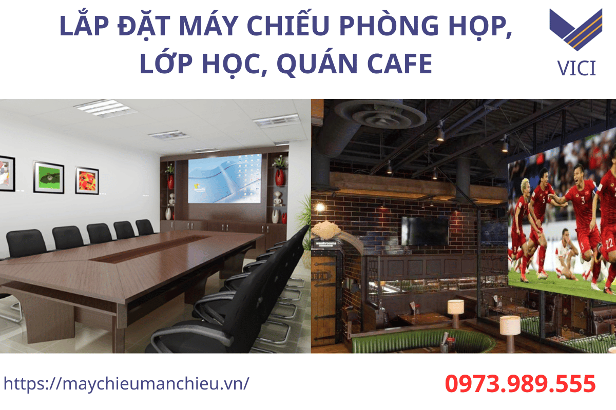 LẮP ĐẶT MÁY CHIẾU QUÁN CAFE