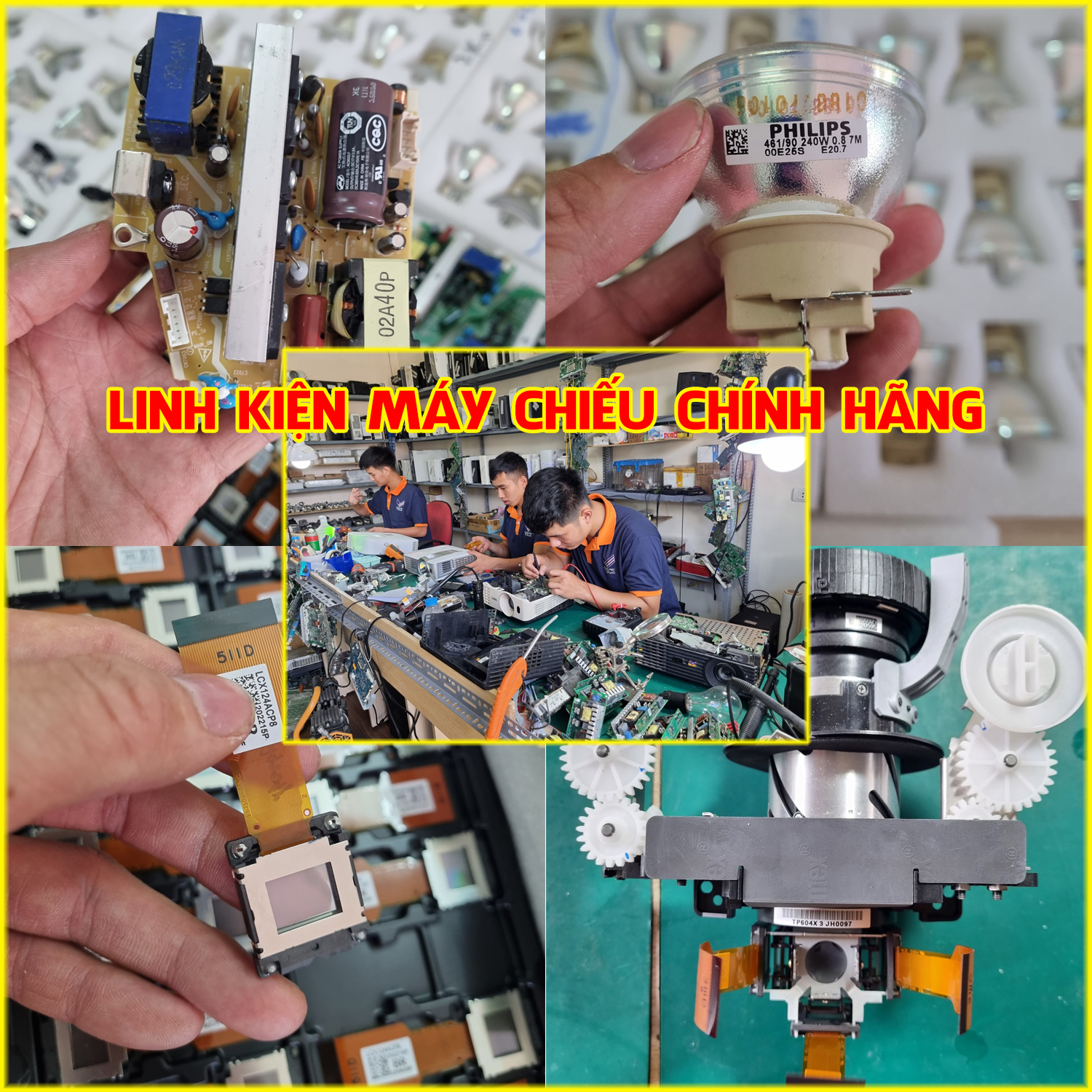 Bảo dưỡng linh kiện máy chiếu