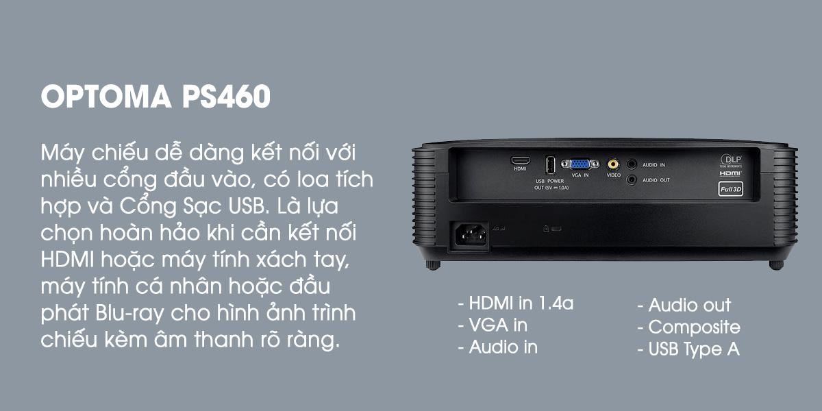 Máy chiếu Optoma PS460
