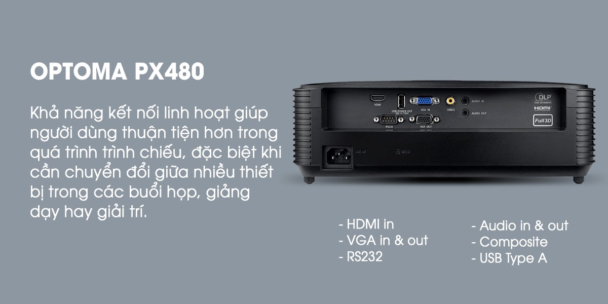 Máy chiếu Optoma PX480