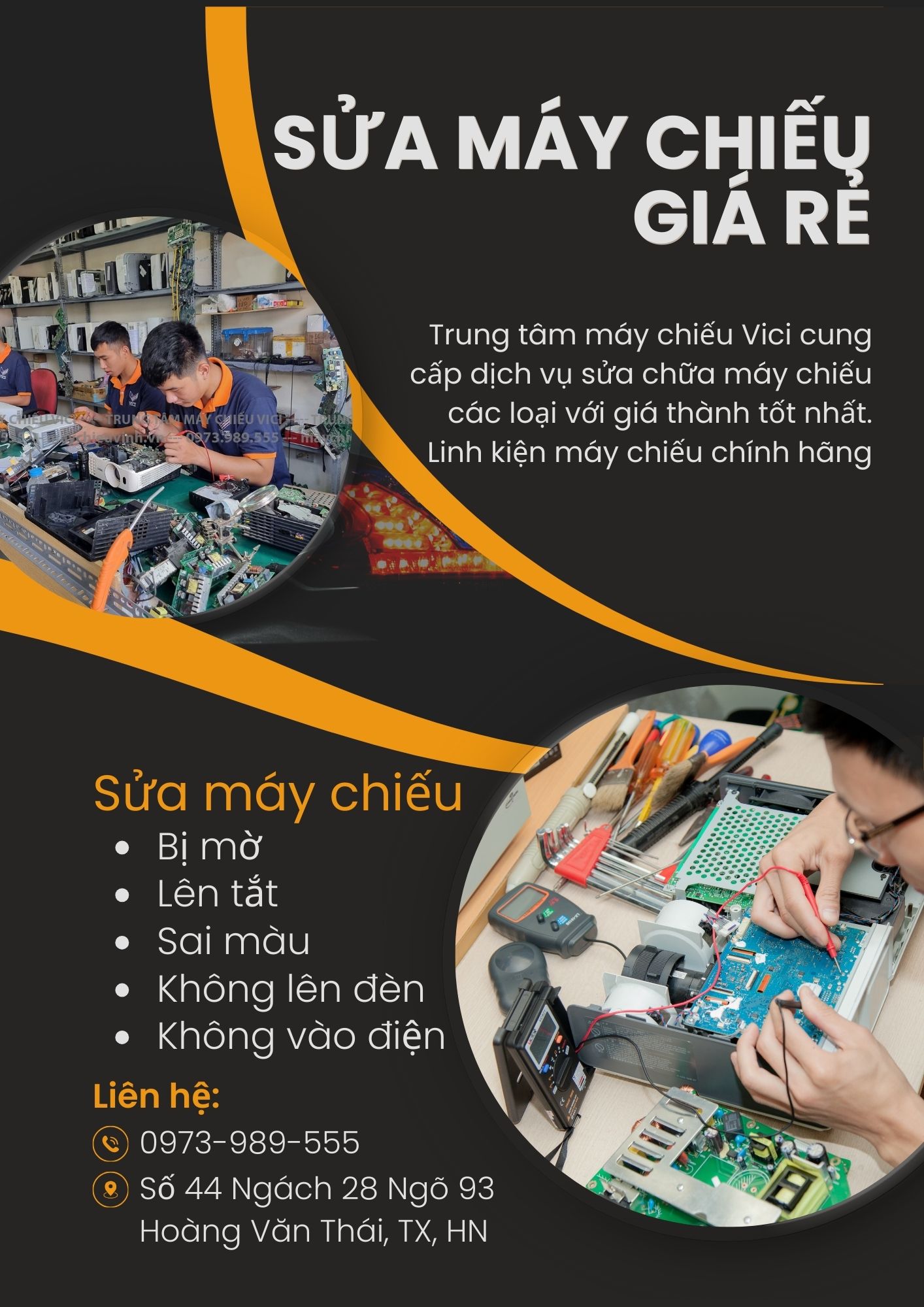 Sửa máy chiếu giá rẻ