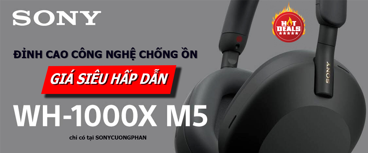 Tai Nghe Chụp Tai Chống Ồn Chủ Động Sony WH-1000XM5