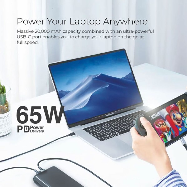 sạc dự phòng MAZER SUPER mini ULTRA 20000mAh sạc được cho laptop