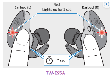 Reset tai nghe Yamaha es5a