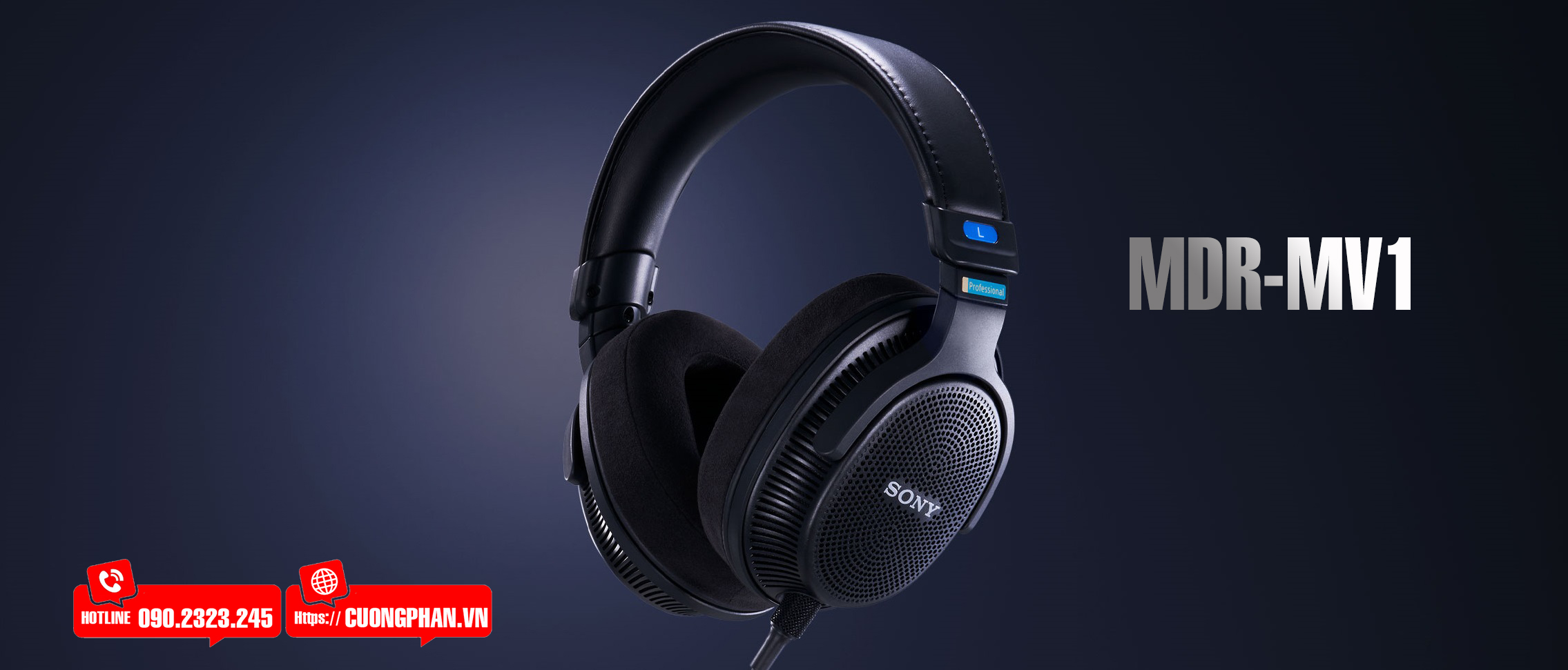 Tai Nghe Kiểm Âm Mở Sony MDR-MV1 - Cường Phan