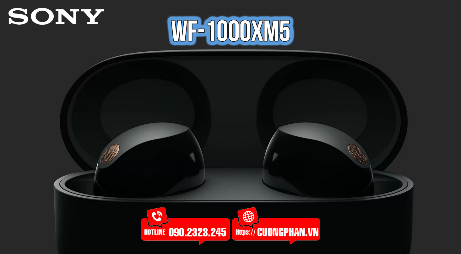 sony wf-1000xm5 nhỏ gọn hơn nhiều so với WF-1000XM4